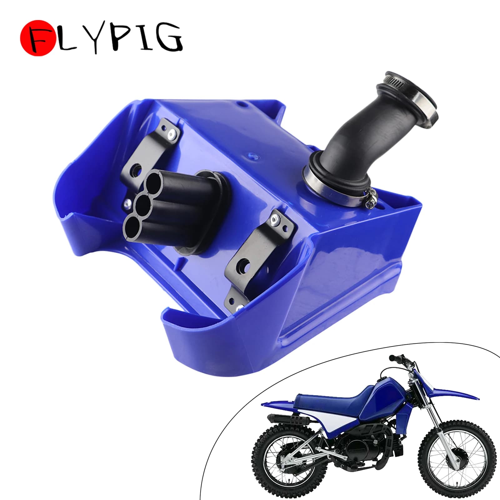 Ensemble de filtre de boîte à Air bleue, pour Yamaha PW80 PW 80 PEEWEE 80 Y-ZINGER Pit Dirt Bikes ATV