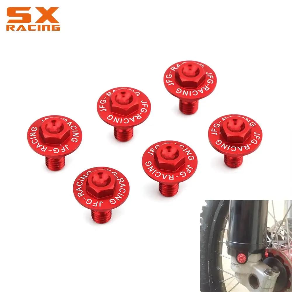 Vis de 2,2 de protection de fourche avant, Honda CR, 125R, 250R, CRF250R, CRF250X, CRF450R, CRF450X, CRF450RX, CRF250L, M, CRF 250, RALLY 450R, Poly 400