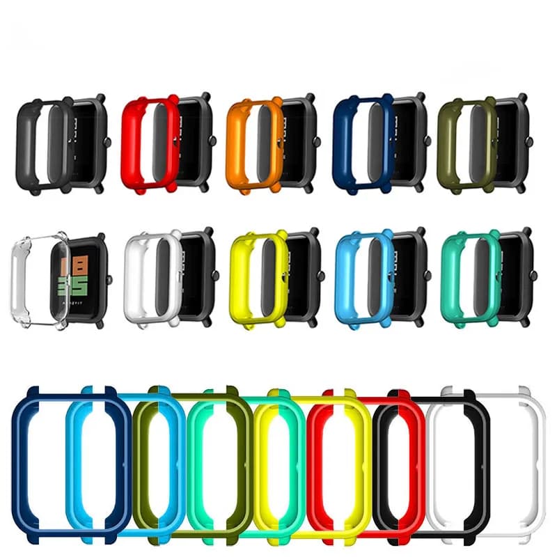 Coque de protection en TPU souple pour Amazfit BIP S, Lite, U, Pro, GTS 2 Mini, coque de protection pour montre intelligente, cadre de coque, bord complet