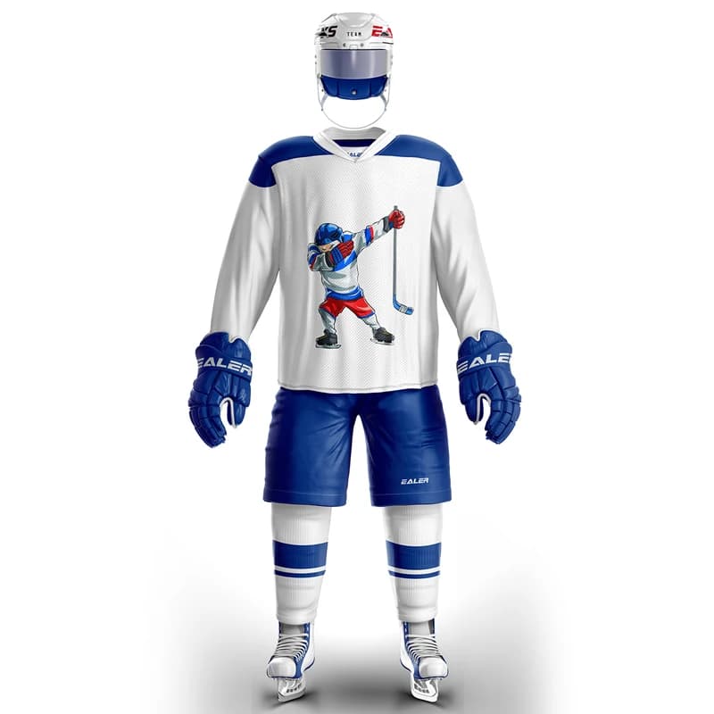 Han Duck-Maillot d'entraînement de hockey sur glace, léger et fin, respirant, blanc, personnalisé, grande chemise de rue, toutes tailles, haute qualité