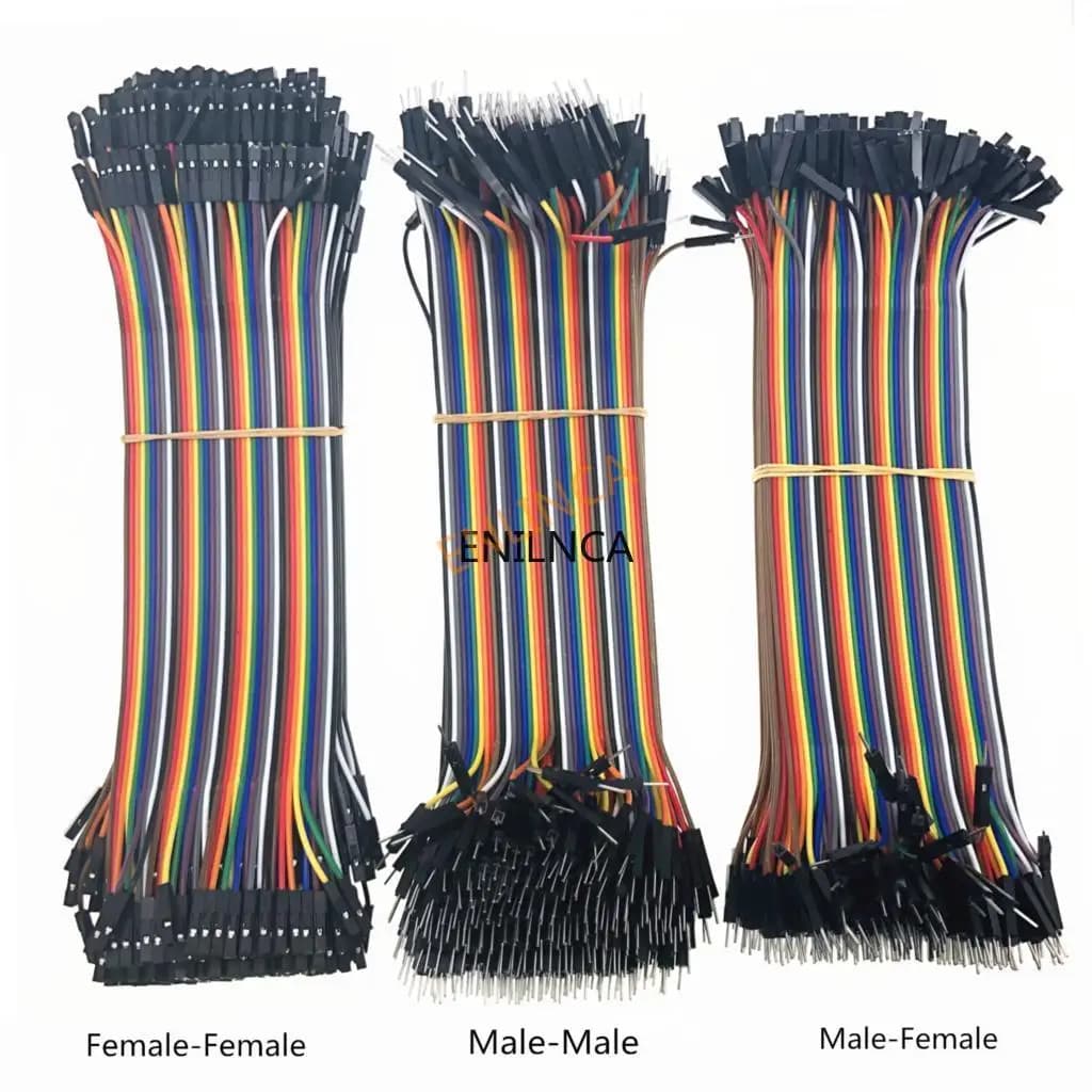 Câbles Dupont 40 broches mâle/mâle/mâle/femelle/femelle/femelle/femelle/femelle, 10/20CM, 40 à 120 pièces, pour Arduino
