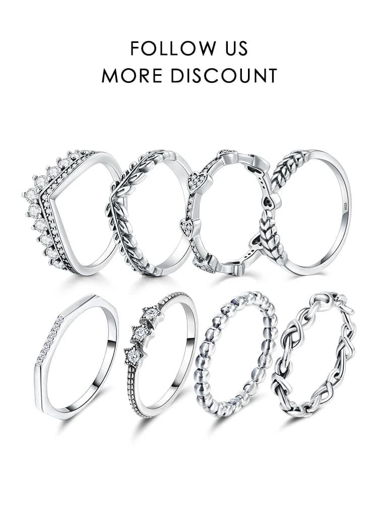 Modian argent or Rose brillant anneaux pour femmes mode 100% 925 en argent Sterling empilable bague de mariage déclaration bijoux