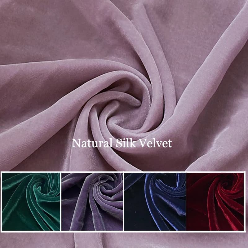 Tissu Velours InjViscose pour Robe de Soirée, Tissu Velours, Noir et Blanc, Luxe, 100cm x 140cm