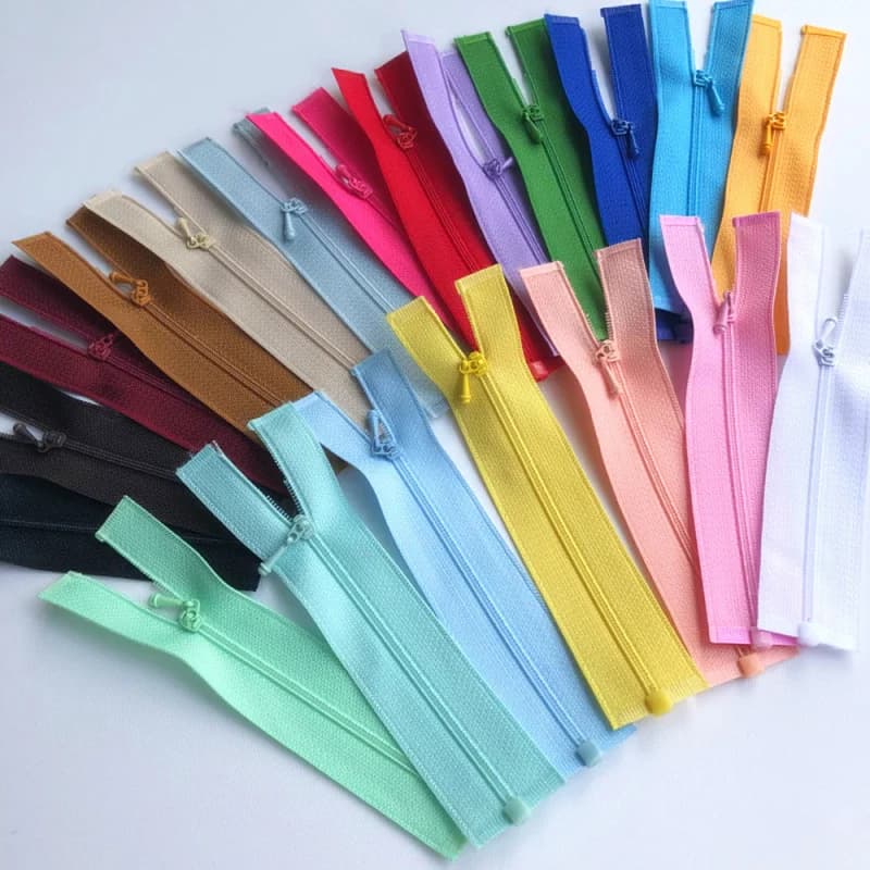 Mini Fermeture Éclair à Extrémité Ouverte, Accessoires de Couture Faits à la Main, pour Bricolage, Manteau à Beurre, Robe, Vêtements, Matériaux, 10cm, #0, 5 Pièces