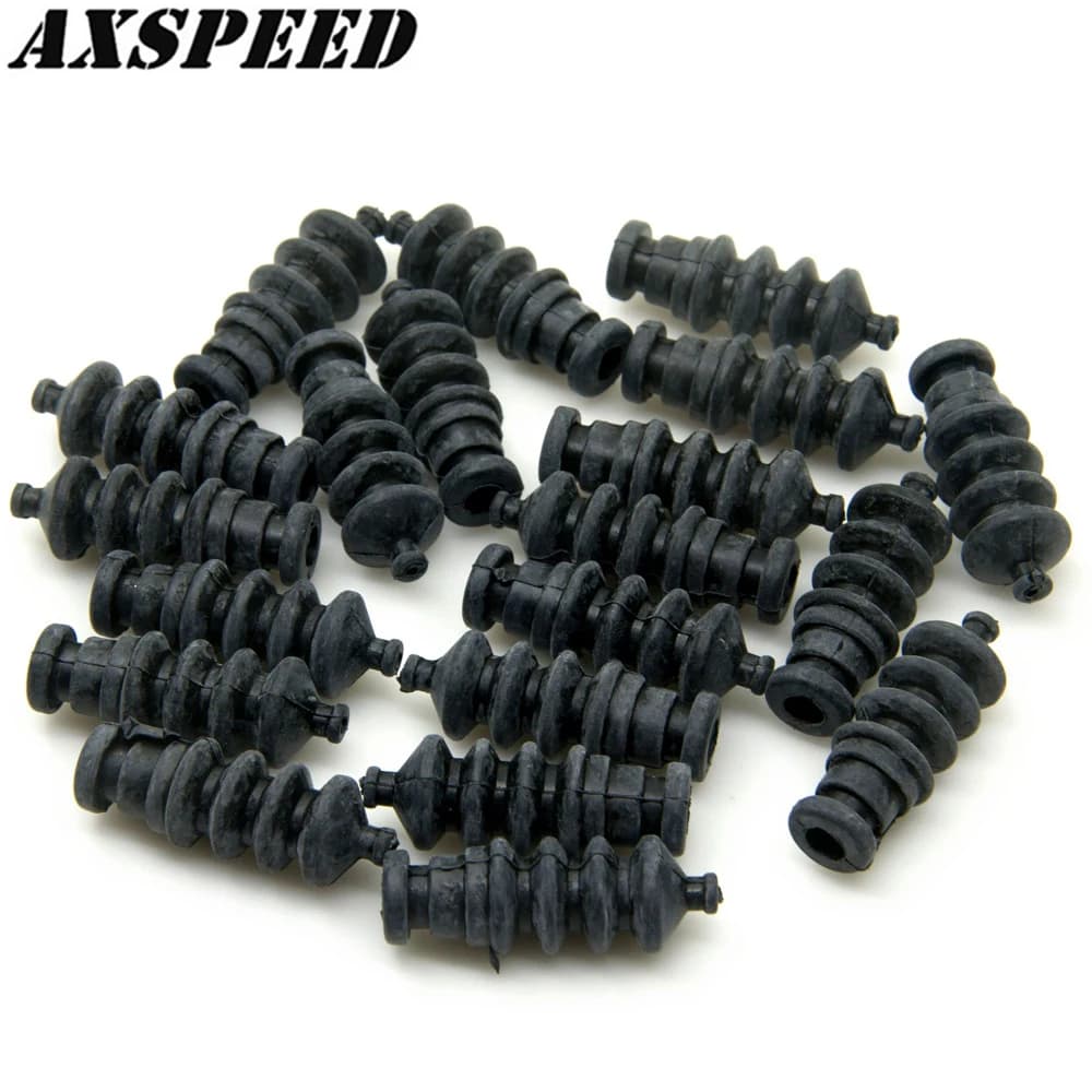 AXSPEED 1/5/10 pièces L37mm soufflet en caoutchouc boîte Radio joints tige de poussée étanche pour bateau RC Servo tige de poussée joint pour accessoires de gouvernail