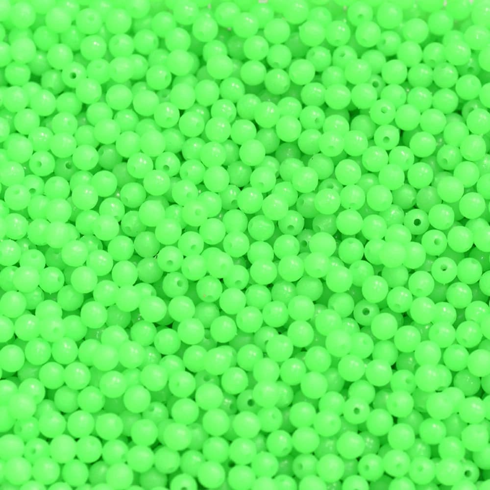 Perles de pêche en mer de forme lumineuse, leurre souple et léger, flotteur rond flottant, accessoires de qualité supérieure 3mm-12mm, 500 pièces/lot