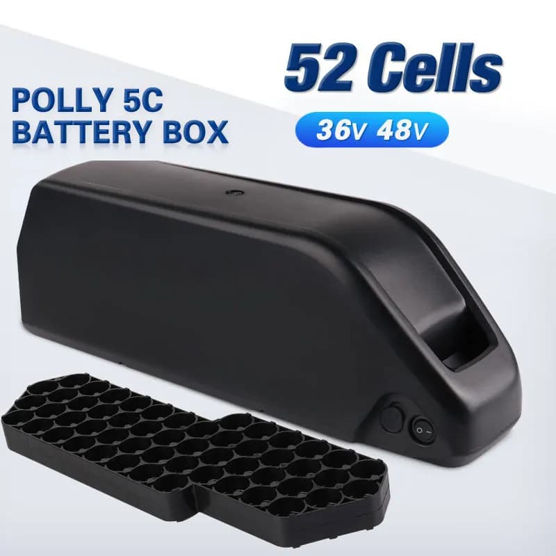 Boîtier de batterie pour vélo électrique, boîtier de batterie, tube inférieur, tube de descente, vélo électrique, bandes de nickel, 21700 cellules