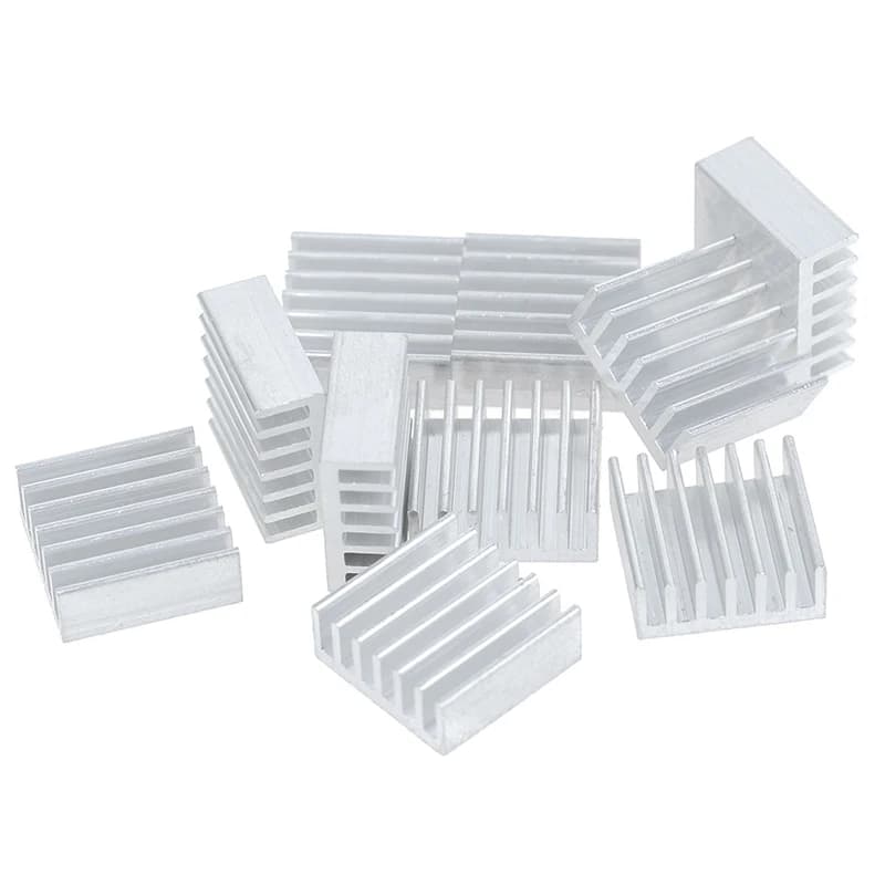Dissipateur thermique en aluminium, refroidisseur pour puce électronique, 14x14x6mm, 10 pièces