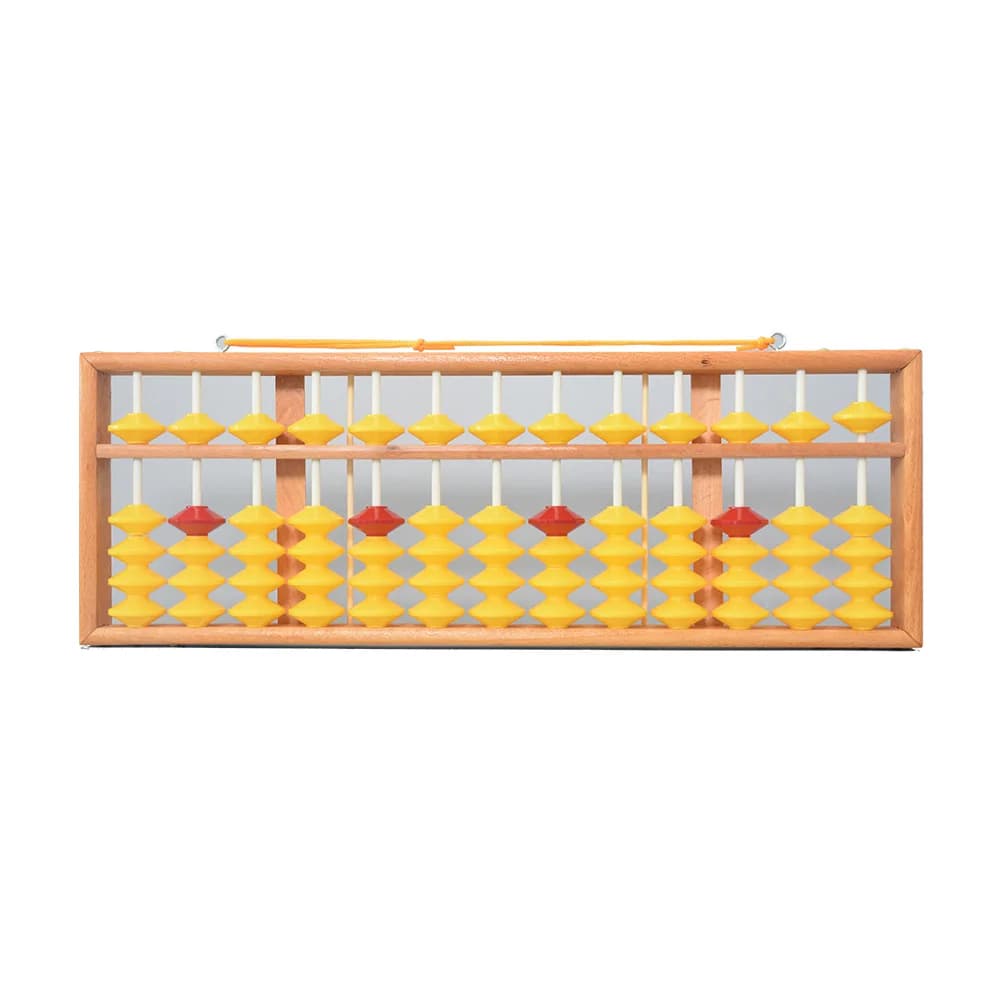 Cintre en bois chinois 58cm, 13 colonnes, grande taille, antidérapant, outil boulier en maths, éducation des enseignants