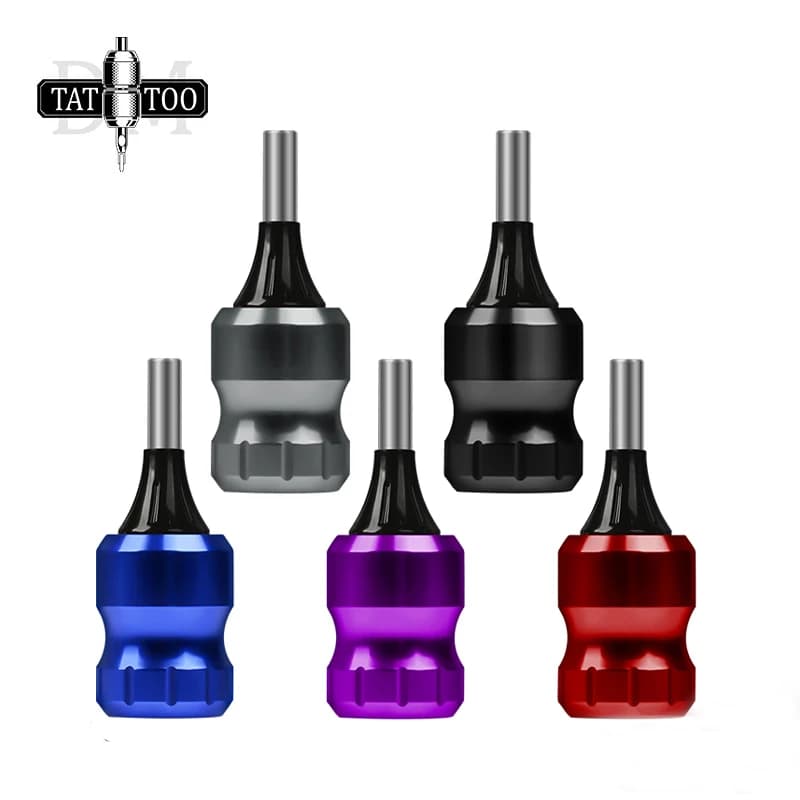 Poignées de tatouage à cartouche en alliage d'aluminium, Tube de tatouage réglable de 32MM pour aiguille à cartouche avec barres d'aiguilles