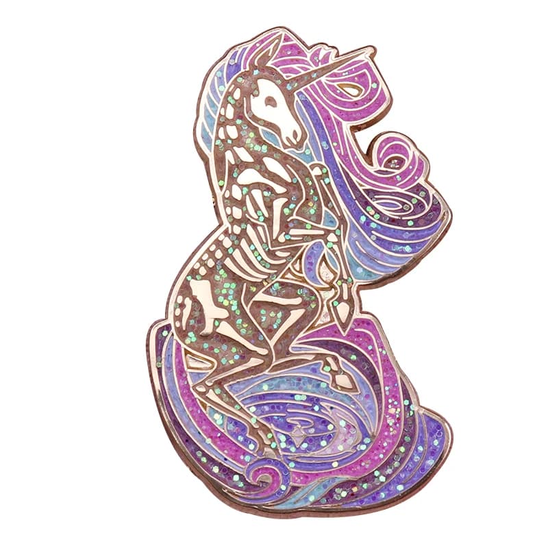 Broche Orn Sacrée Nairobi, Broche Animal, Pégase, Cheval, CreMobEnamel