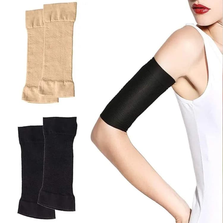 Manchons de bras de Compression élastiques, couvrant les cicatrices amincissantes, améliore la protection des manches façonnantes des mollets, pour le Sport et le Fitness