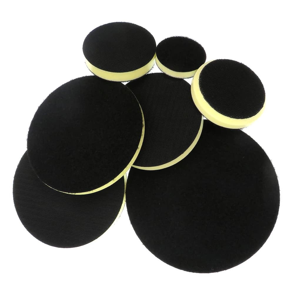 Coussin d'interface de 2 à 6 pouces en mousse PU de densité moyenne, tampon de polissage 1 pièce pour support de disque de ponçage - Auto-agrippant