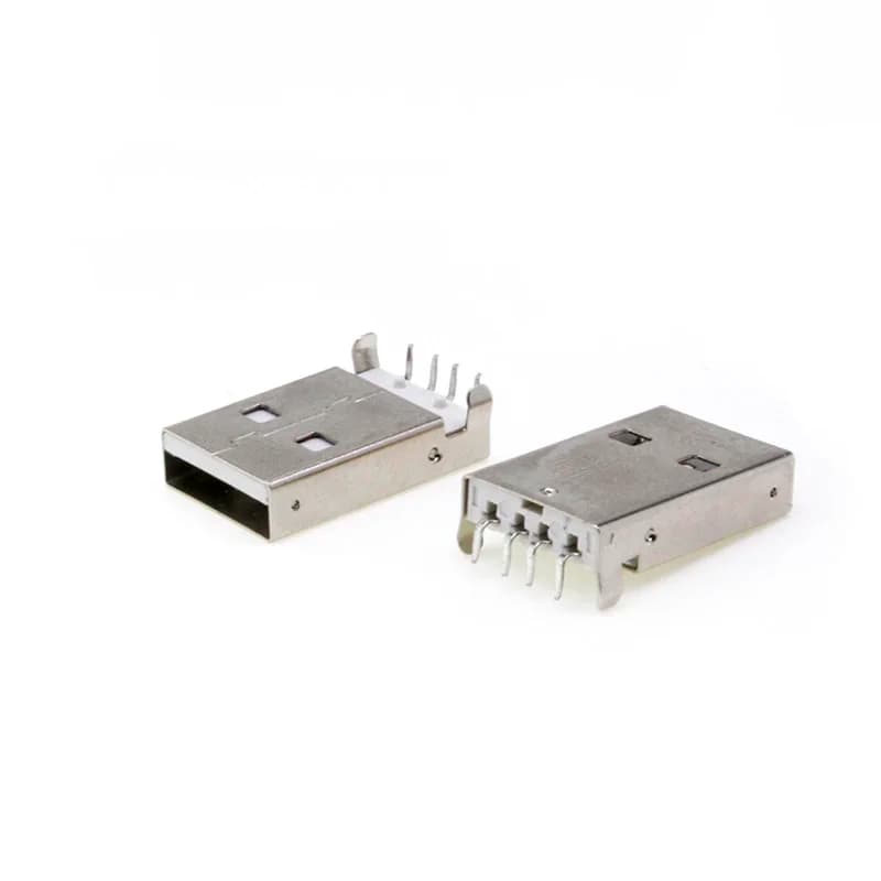 Connecteur de prise mâle USB 2.0 Type A, Jack AM 4pin, évier 2.5 SMT/évier 1.2, câble DIP à souder, bricolage