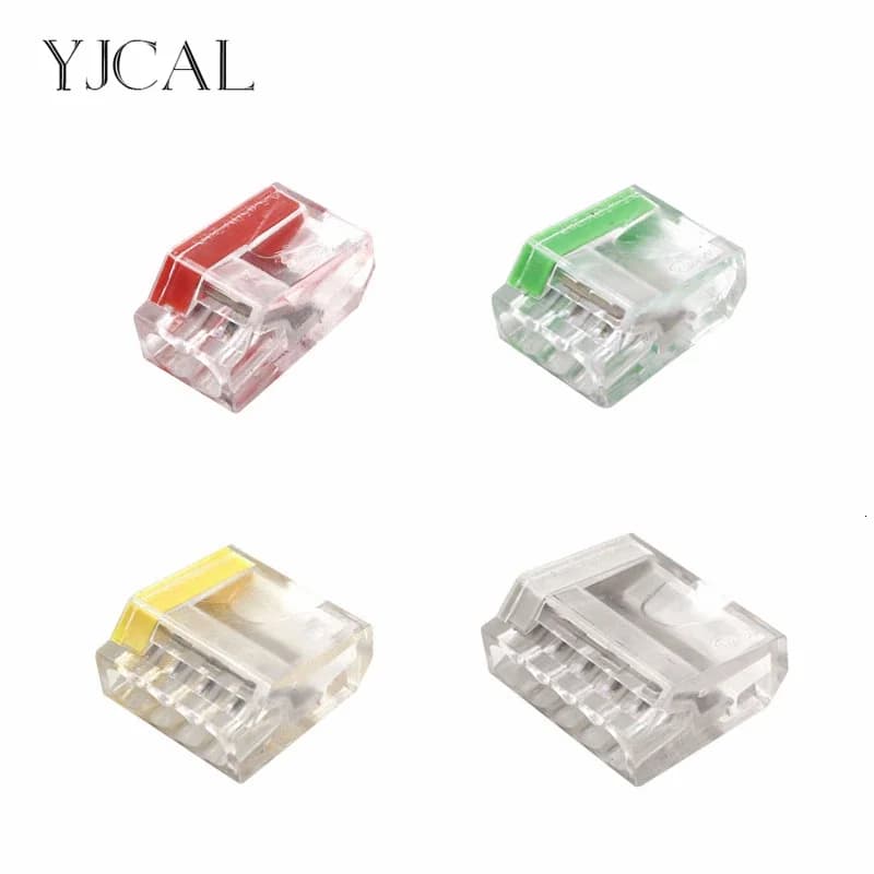 Connecteur de fil 252 253 254 255 Mini connecteurs rapides conducteur de câblage Compact universel bornier enfichable connecteur LED