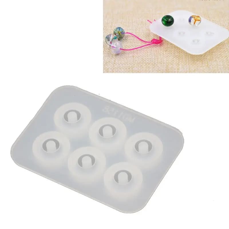 Kit de moule en Silicone pour Bracelet de perles, un Pack, bouchon de perles, pour bricolage, bijoux, S925