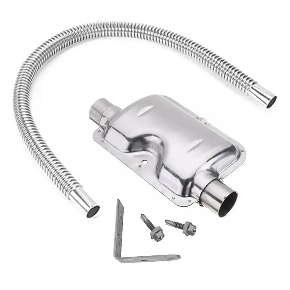 Accessoires de chauffage à Air Diesel 120cm, silencieux d'échappement Portable pour stationnement, tuyau en acier inoxydable, Webasto/Eberspacher