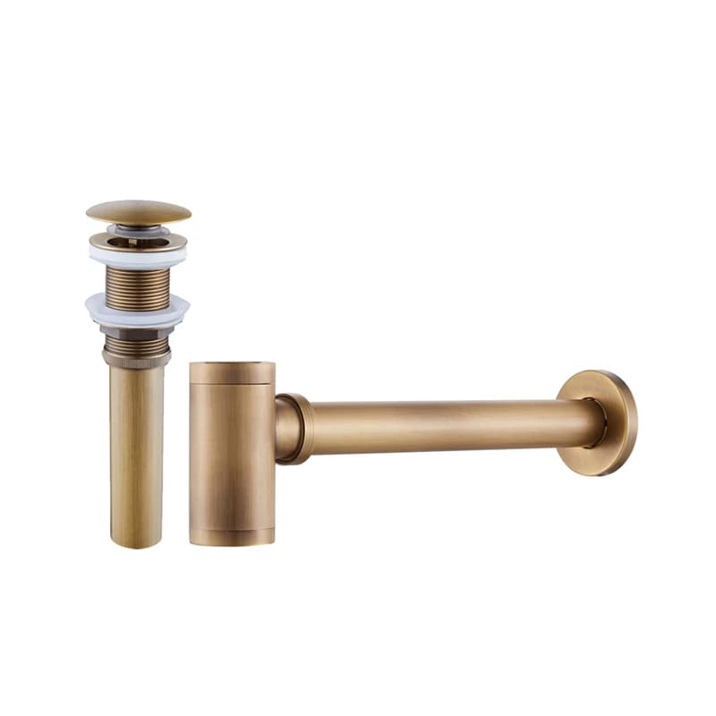 Ensemble de bouchons de filtre Pop-Up pour lavabo de salle de bain, Drain de bouteille, Siphon cheval noir, accessoires de rénovation