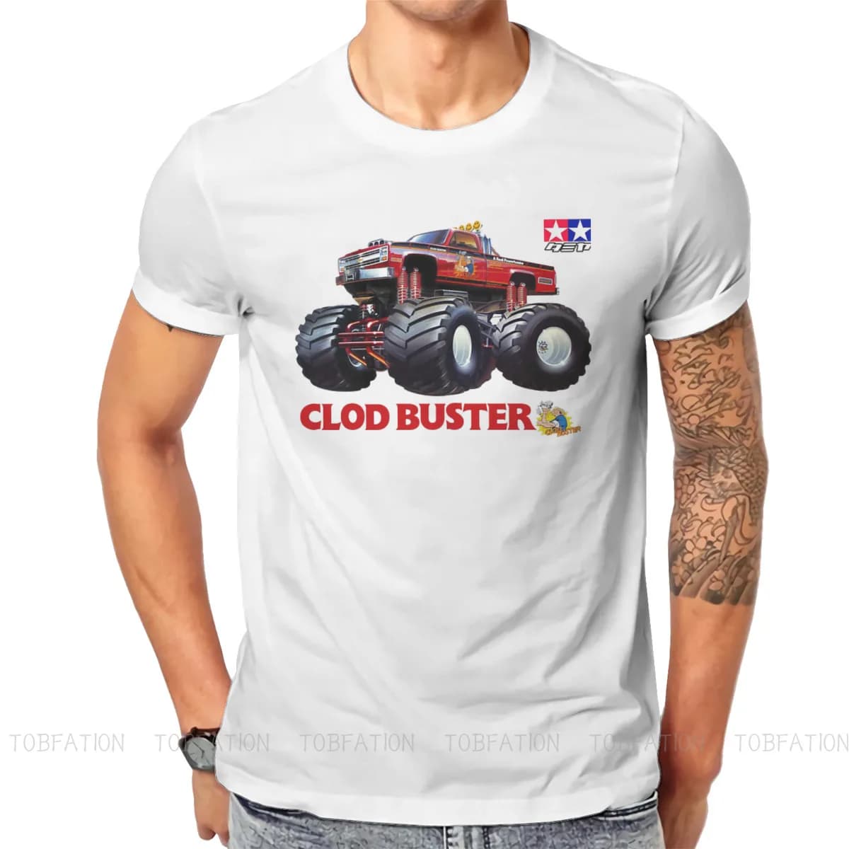 Clodbuster Hipster t-shirts Monster Trucks Tripp Meredith pieuvre film d'action pour hommes Harajuku pur coton col rond surdimensionné