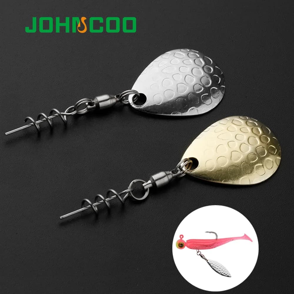 HNCOO-Kit de leurre de pêche en forme de cuillère, lot de 5 pièces, pour pêcher le brochet doré