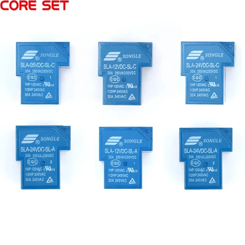 Puissance citations SLA SLA-05V 09 12V 24V 48VDC-SL-A-C 4Pin 5Pin 6Pin 30A T90 SLA-05VDC-SL-A SLA-12VDC-SL-A SLA-24VDC-SL-C Relais Rele