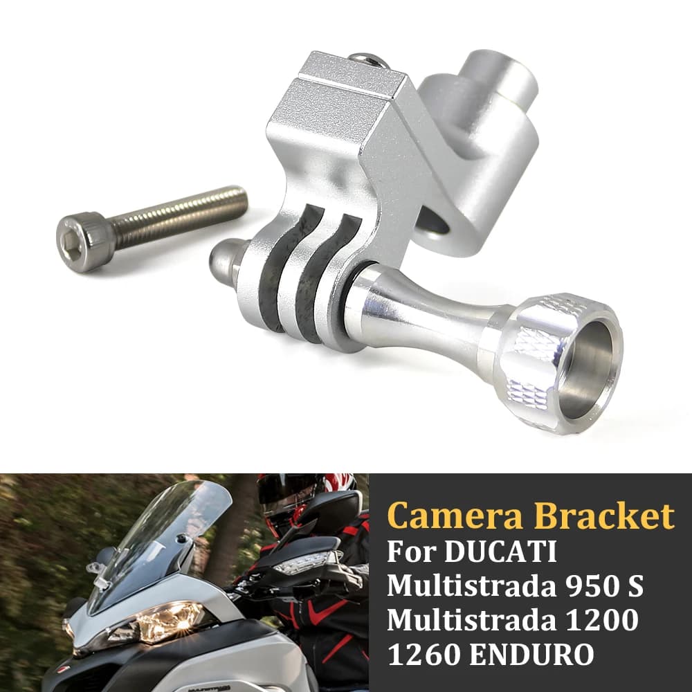 Support de caméra pour moto DUCATI Multistrada 950 S 1200 1260, support pour enregistreur de conduite, compatible avec GoPro