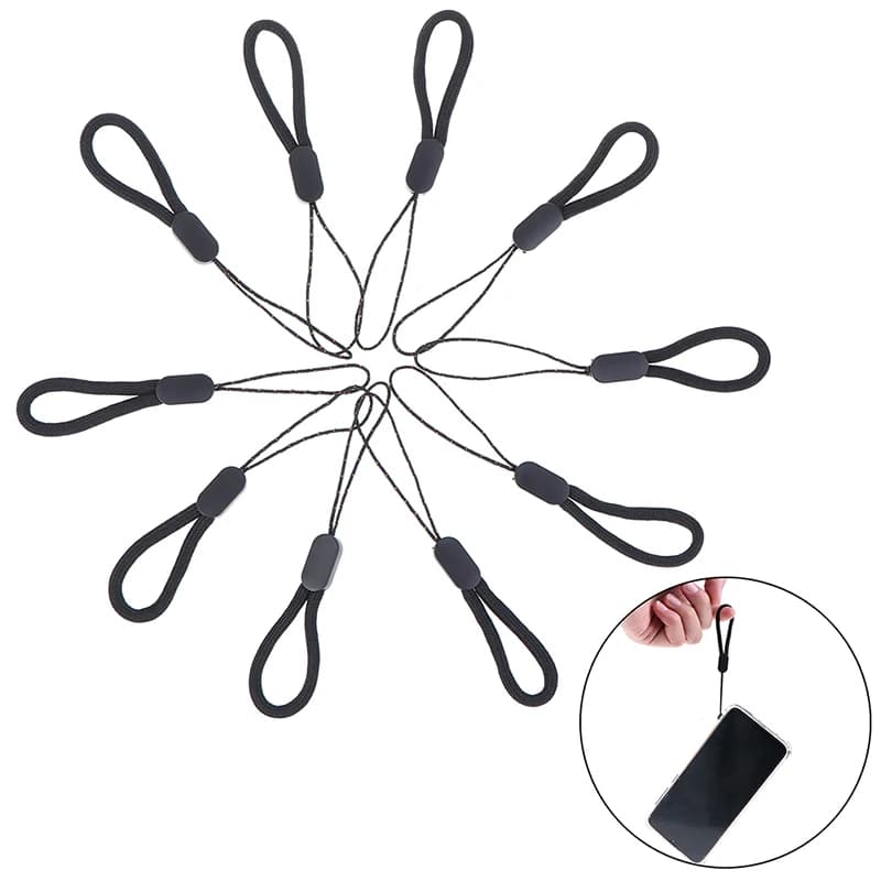 5/10pcs Sangle de Téléphone Portable Lanière Courte Pour Clés ID Carte Téléphone Portable Universel Tenir Lanières Main Corde ré