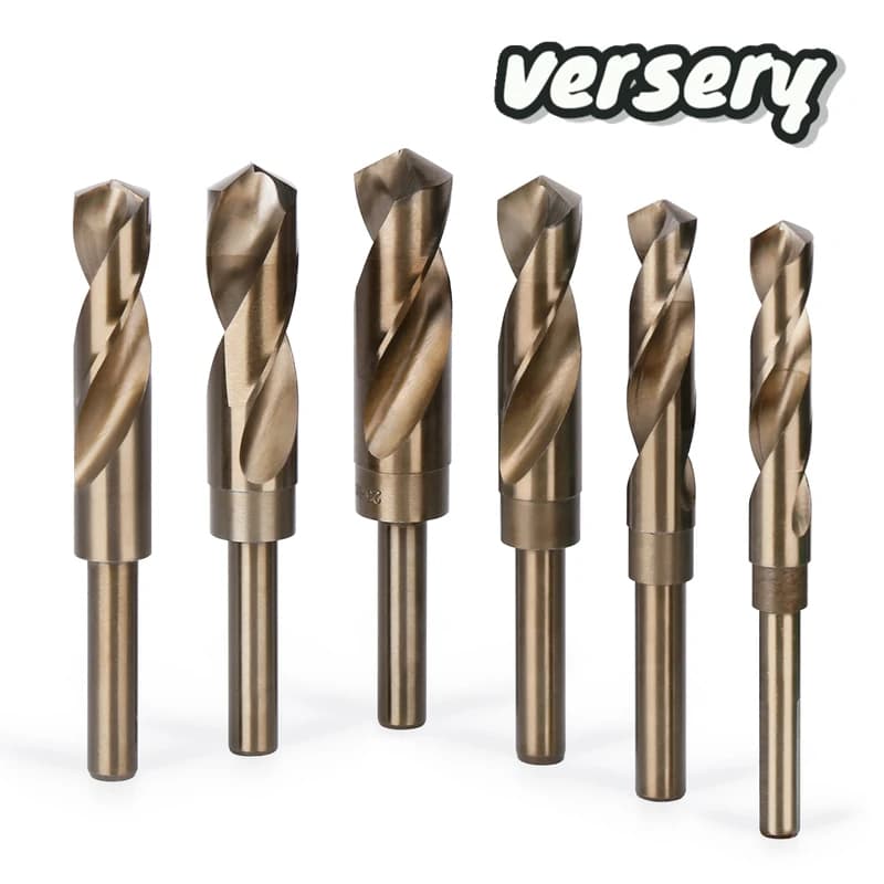 Versery 13-35mm 12.7mm tige ronde réduit 1/2 ''forets hélicoïdaux HSS M2 scie cloche bois fer acier inoxydable aluminium