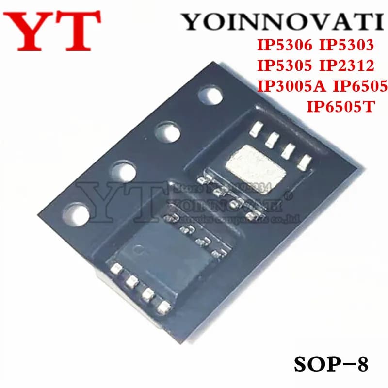 Costumes IP5306 IP5305 IP2312 IP3005A IP6505 IP6505T SOP8, lot de 2 à 5 pièces