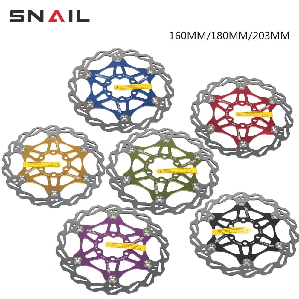 SNACanon-Frein à disque flottant pour vélo de route de montagne, rotors de vélo, accessoires de vélo, 6 clous, 160mm, 180mm, 203mm