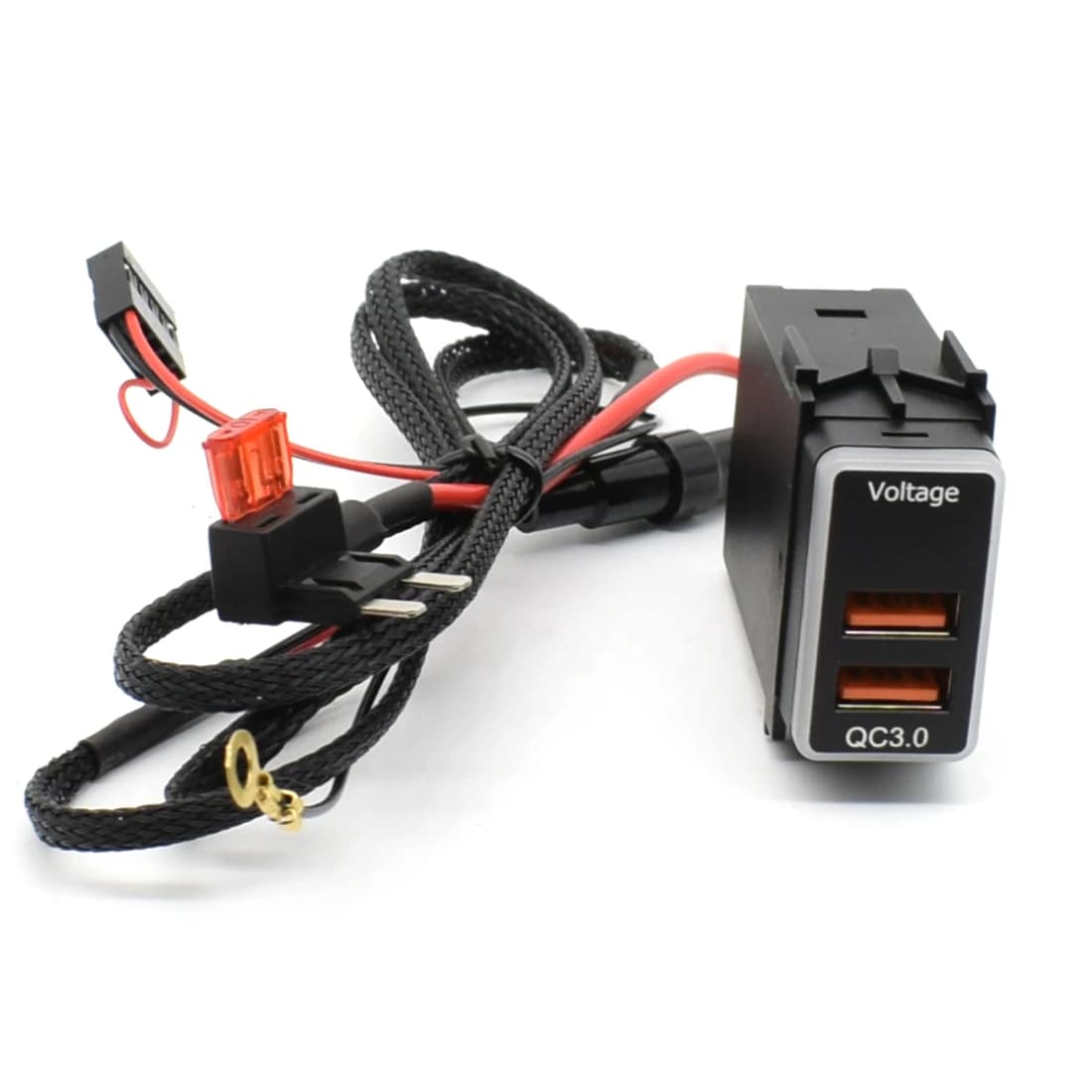 Adaptateur de chargeur rapide USB pour téléphone, câble de charge rapide pour Nissan, affichage numérique LED, accessoires de voiture pour touristes, QC 3.0, 12V