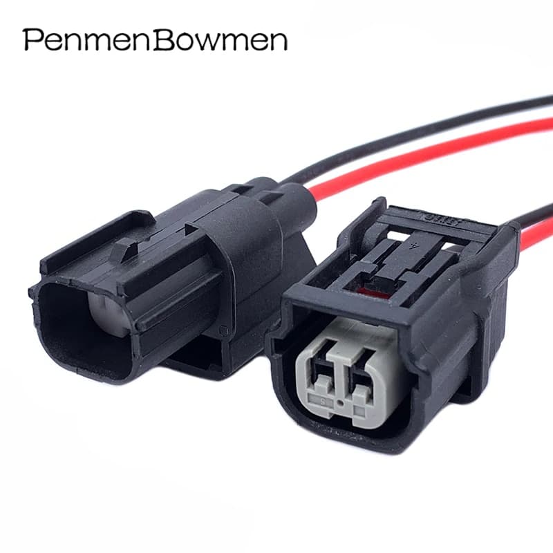 1 ensemble de connecteurs de câble électrique ABS à 2 broches pour bobine d'allumage de voiture, faisceau de câbles femelle et mâle pour 6189-7036 6189-6905