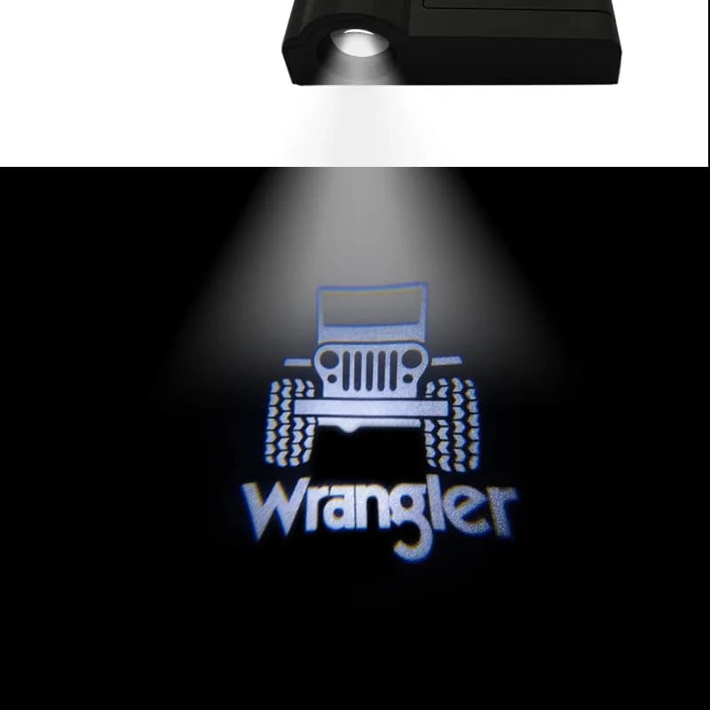 Projecteur Led universel sans fil pour porte de voiture, éclairage de bienvenue, Logo pour Jeep Wrangler, accessoires de voiture