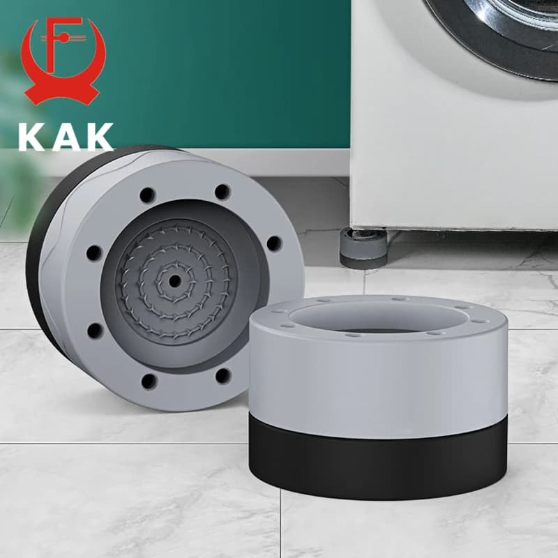 KAK 4 pièces tampons Anti-Vibration rondelle pieds coussinet universel Machine à laver anti-dérapant rouleau Kit meubles levage pied Base éléver
