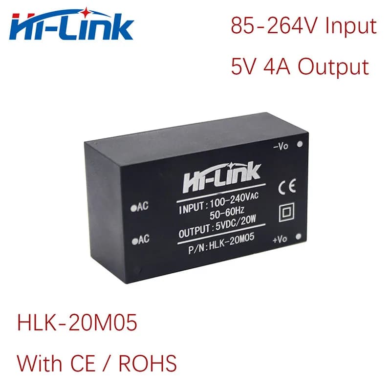 Livraison gratuite Module d'alimentation ca cc 220V/110V à 5V/9V/12V/15V/24V 20W transformateur de puissance abaisseur HLK-20M05/20M09/20M12/20M15/20M24