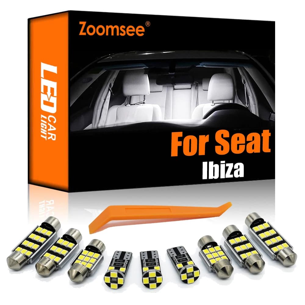 Zoomsee – intérieur pour Seat Ibiza 6L 6L1 6J 6P 6J5 6P1 6J1 6P5 6J8 6P8 2002 – 2016, pièces d'ampoule de véhicule Canbus