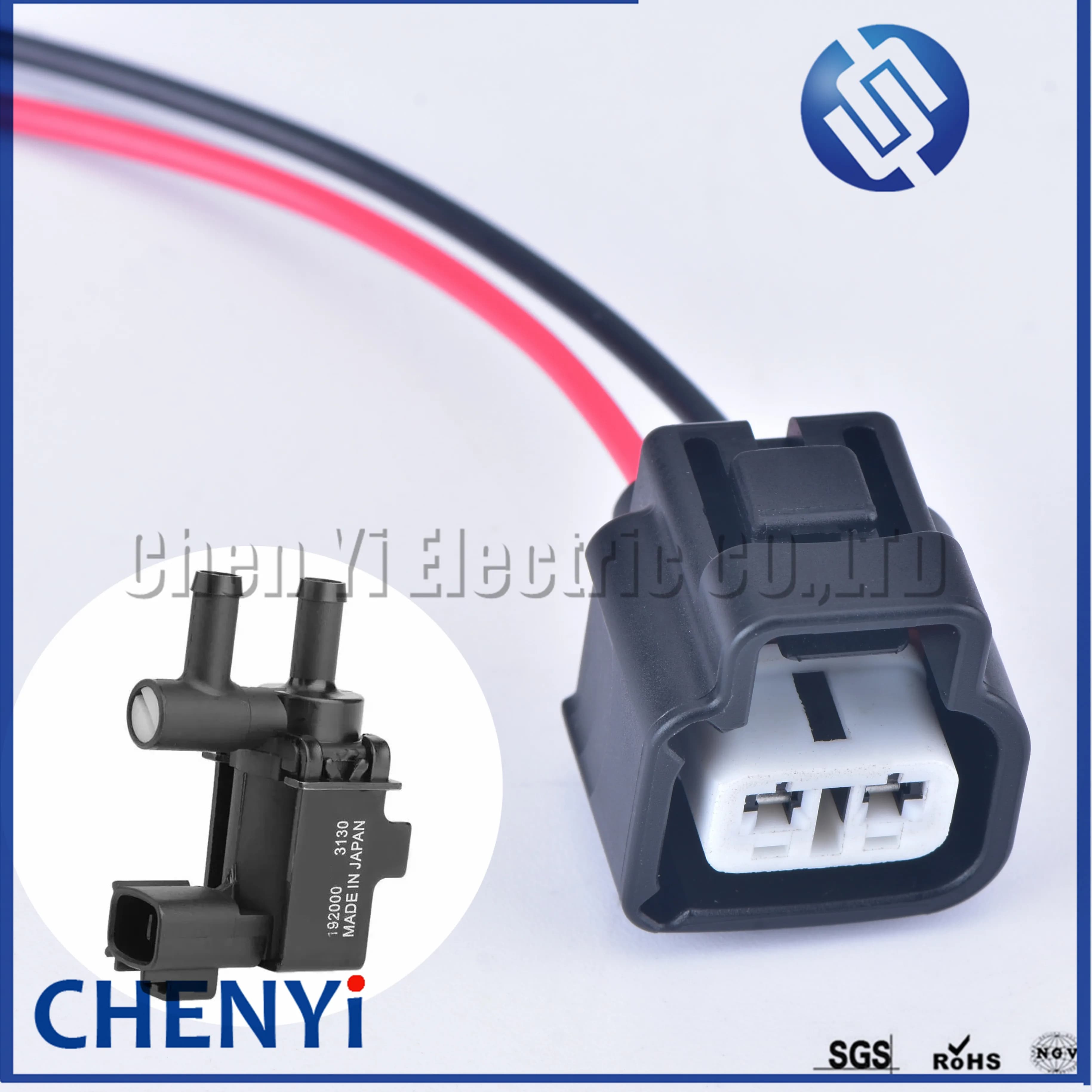 Prise étanche automobile à 2 broches, Valve FICD, solénoïde sous vide, connecteur de prise pour TOYOTA 192000 -3130 avec fils