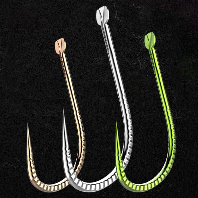 DYDEAN-Lot d'hameçons sans ardillon pour la pêche à la carpe, crochets pour pêcher en eau douce et salée, 50 pièces, FZ