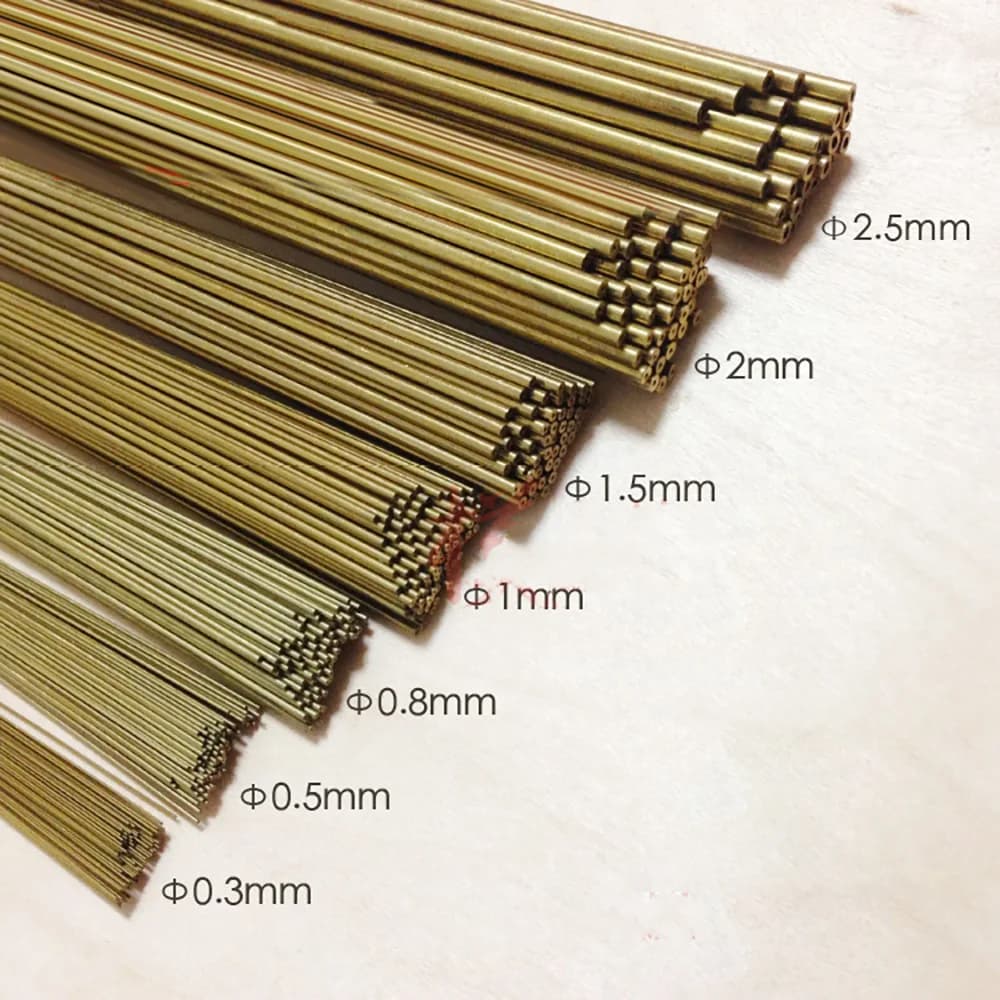 Tube en cuivre modifié, 0.3mm-1.5mm, accessoires de modélisation, réservoirs Gundam, outil pour armes à feu, accessoire de mise