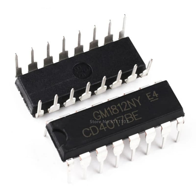 10 pièces/lot CD4017 CD4017BE DIP16 DIP CD4017B nouveau IC DIP-16
