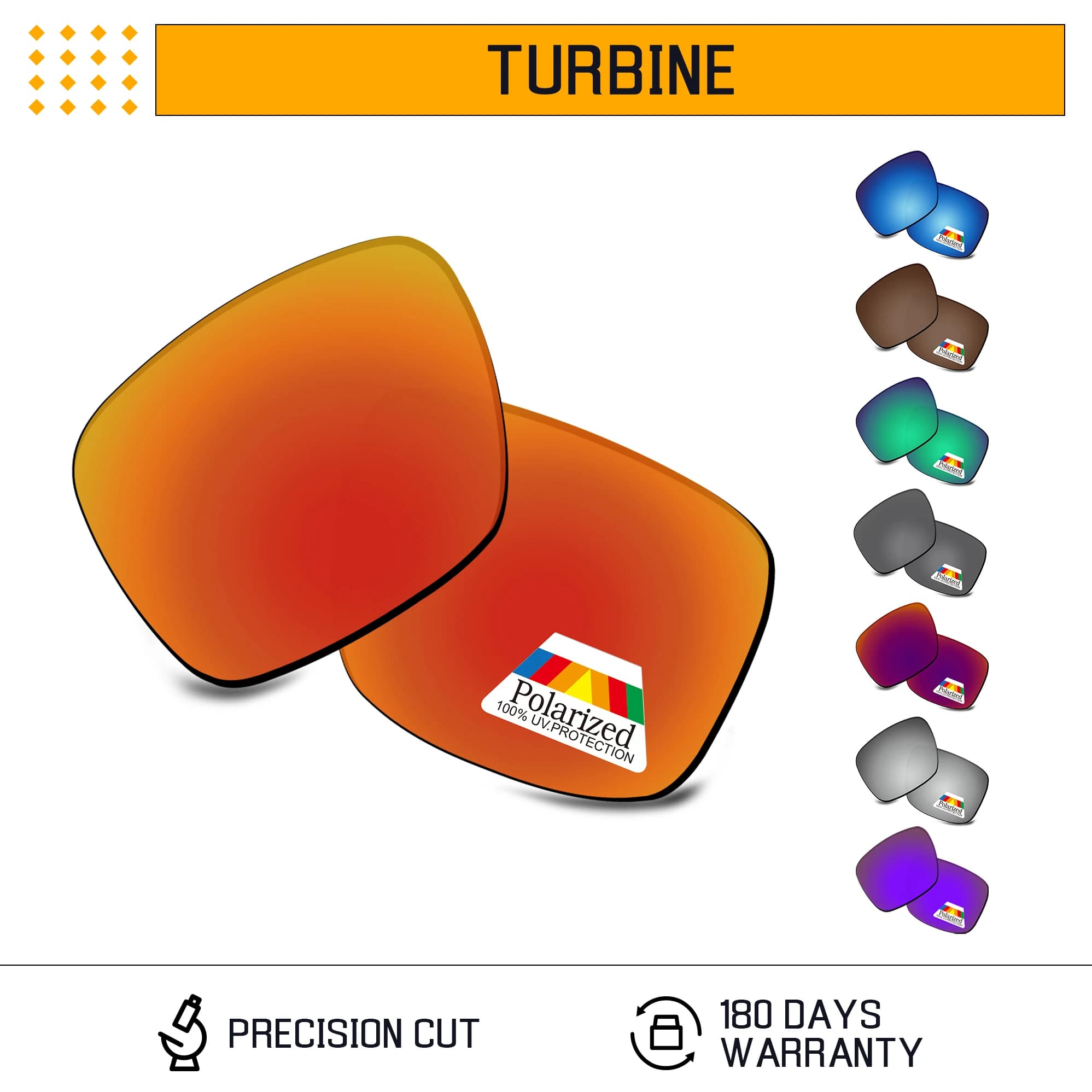 Bwake – lentilles de remplacement polarisées pour lunettes de soleil Oakley Turbine OO9263, plusieurs Options