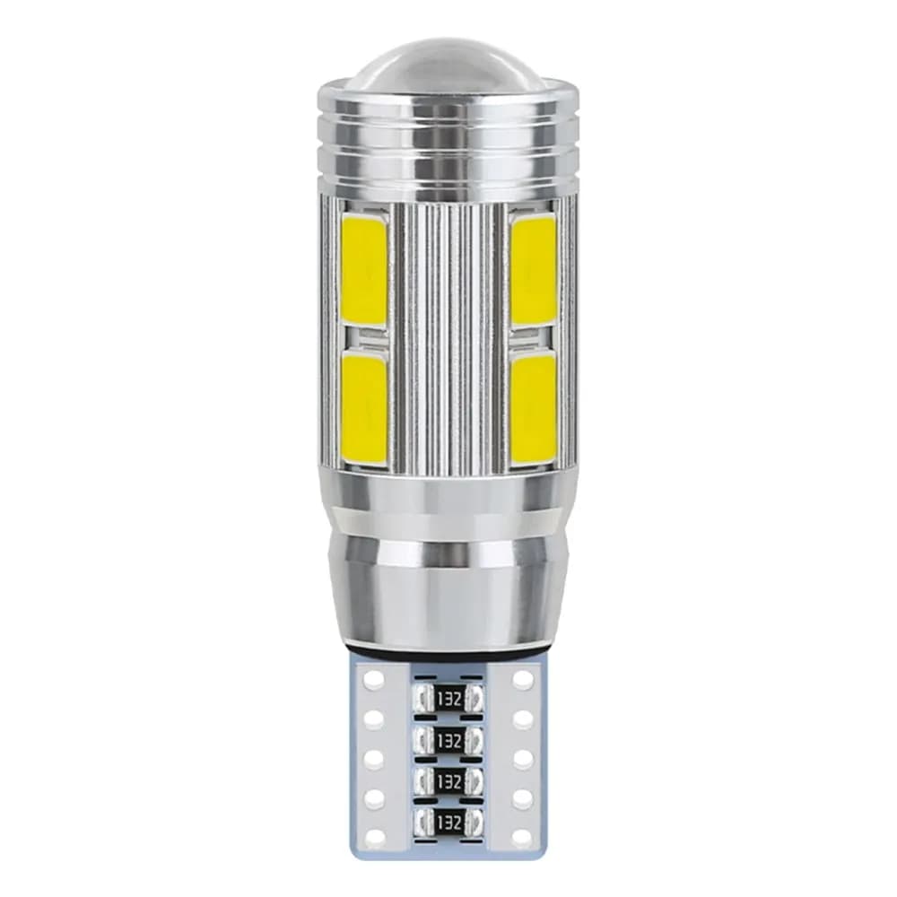 T10 LED Canbus sans erreur 12V lampe de lecture 5630 10SMD 5W5 LED voiture lumière dégagement cale tour unique ampoule plaque d'immatriculation lumière