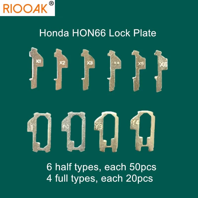 Plaque de verrouillage de voiture pour Honda HON66, 380 pièces/lot, Kits d'accessoires de réparation de serrure automatique (NO1-6 50 pièces NO1-4 pièces 20 pièces)