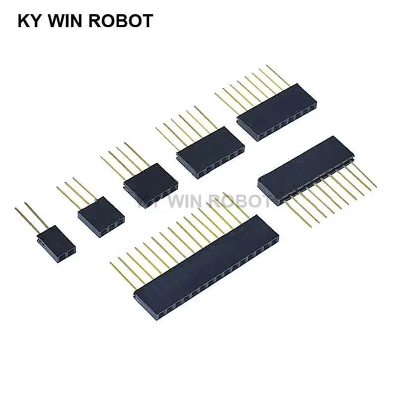 Connecteur femelle à broches empilables, 2.54mm, 1x2P/3P/4P/5P/6P/8P/10P/15P, double rangée PC104 pour Raspberry Pi, 2 modes, 10 pièces/lot