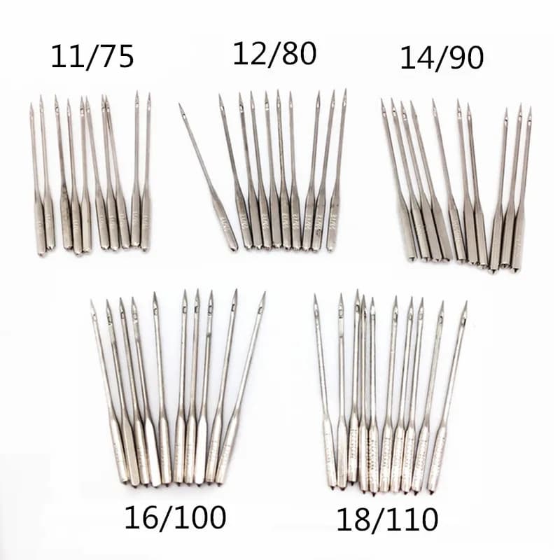 Aiguilles pour Machine à coudre domestique, 10 pièces/paquet, 11/75 12/80 14/90 16/100 18/110, aiguille à coudre domestique, accessoires de couture pour bricolage