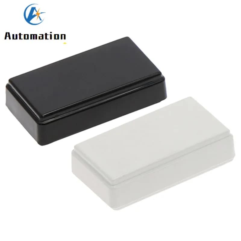 Boîte en plastique PCB noire pour projet électronique, boîtier de fil, bricolage, 49x28x14mm, 1PC