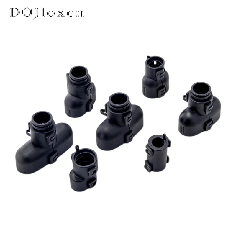 1 pièce Connecteur automobile AMP 1.5 à 1, 2, 3, 4, 5 ou 6 broches, avec clip de fixation mâle/femelle, boucle droite et capuchon de protection de câble