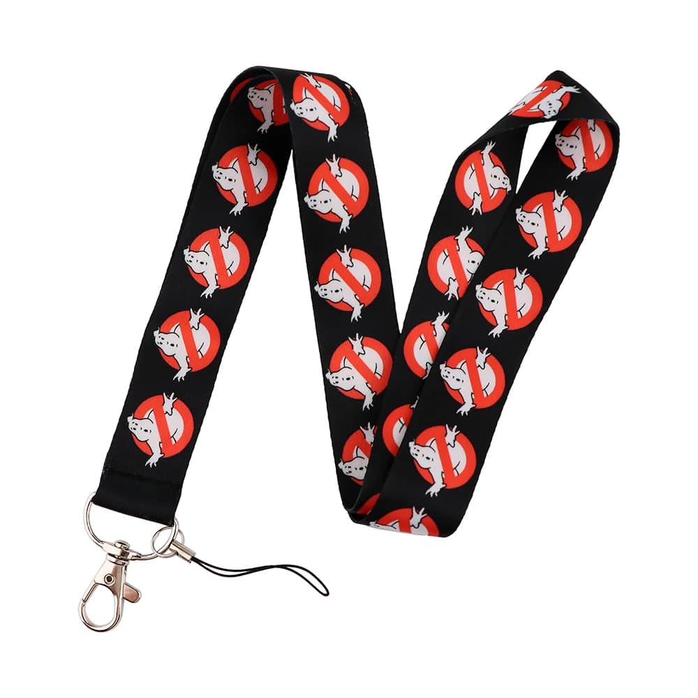 LX658 film attraper fantôme lanière pour clés téléphone portable accrocher corde Keycord USB carte d'identité porte-Badge porte-clés sangles de cou Fans cadeaux