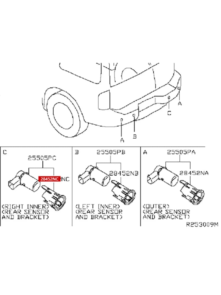 Support de capteur PDC pour Nissan Armada BMW X3/5 E39 E46 E60 E61 E63 Audi A2/4/6 Range Rover