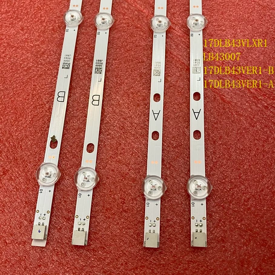 Bande de rétroéclairage LED (4) pour uration Hitachi 43HB26T72U 43HB6T62H 43HB6T72U 43HB6J02U 43HB16T72U 43HB6T62U 43HB16J72U 42HBT42UK LUX0143001